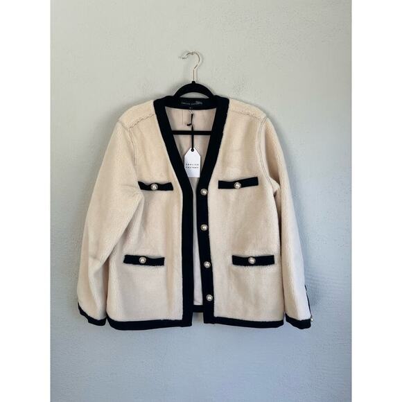 Anthropologie English Factory Woman Shearing Jacket with Buttons, Size M… - Picture 6 of 12